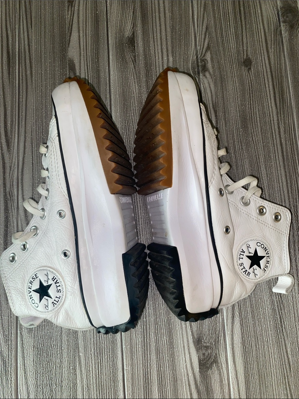 Converse Run Star Hike Leather Sneakers Women’s Size 6 - Picture 5 of 8